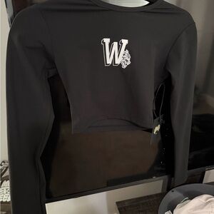 Darc sport Black Long Sleeve Crop Top